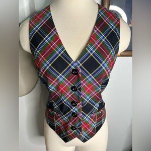 Vintage Early 2000’s L.A.M.B. Plaid Vest